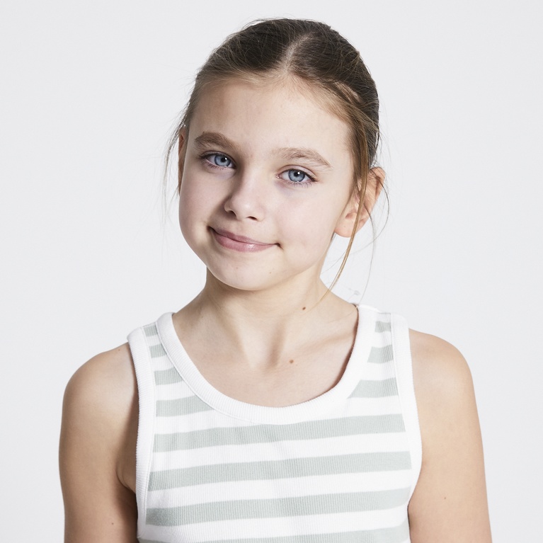 Ribbed tank top "Amalia stripe"